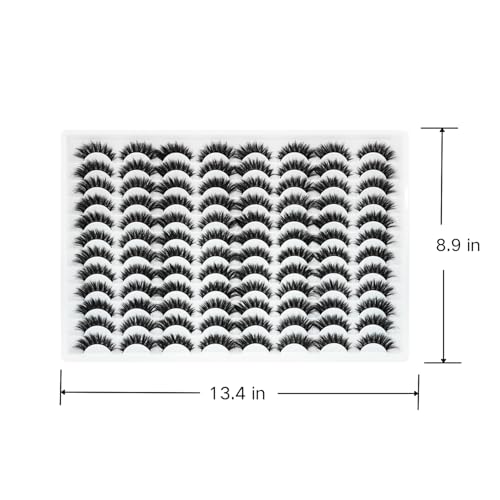 False Eyelashes 48 Pairs Wispy 3D Faux Mink Lashes - ZSN-036 (10-18mm)