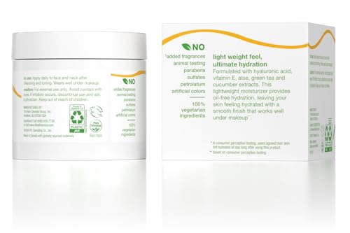 Alba Botanica Daily Oil Free Hydrating Moisturizer, with Hyaluronic Acid and Vitamin E, 3 Oz (Packaging May Vary)