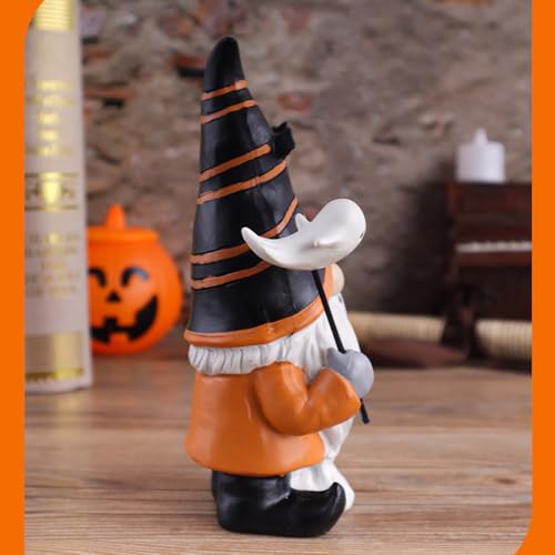 Halloween Gnome Figurines Resin Statues Indoor Tabletop Decor - Set of 1