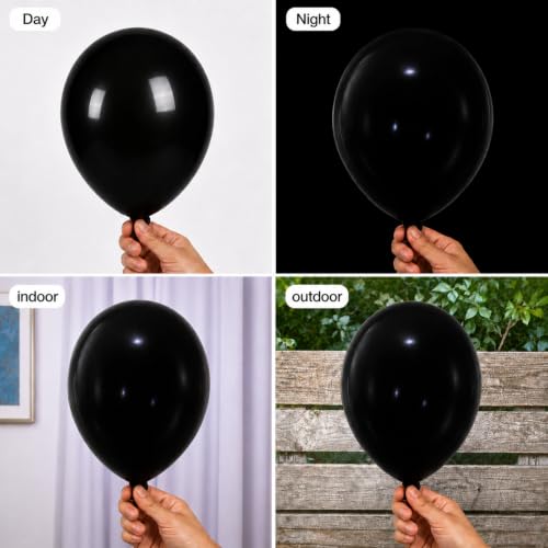 Pearclack-100 Black Latex Balloons 12 Inch Party Decorations – Bulk Set