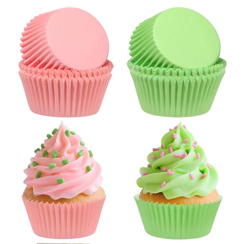 Pink and Green Cupcake Liners Set - Witch Themed Baking Cups for Parties - Style A