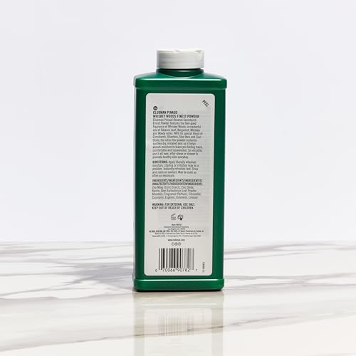 Men's Body Powder with Whiskey Wood Scent - Moisture & Odor Control, 9 oz