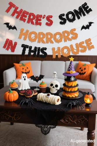 Halloween Horror Banner for Party Decorations - Spooky House Sign