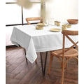 Cotton Linen Rectangular Tablecloth White 60 x 90 Inches - Dru Variation
