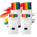 4pcs Rainbow Face Paint Sticks for Pride Celebration - Skin-Friendly Body & Face Paint