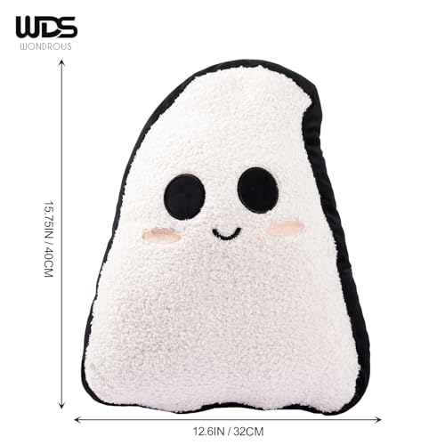 Ghost Shaped Halloween Pillow - Wondrous Spooky Home Decor Cushion