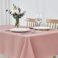 Maxmill Rectangle Waterproof Spillproof Weaved Pattern Tablecloth 70x52 Inch Pale Blush