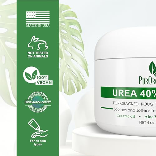Maximum Strength Urea Foot Cream for Cracked Heels & Calluses 40% - Made in USA