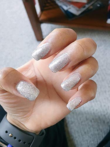 AIMEILI Soak Off Gel Nail Polish - Silver Glitter Explosion 10ml