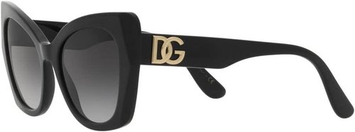 Dolce & Gabbana DG 4405 Women’s Sunglasses - Black/Grey Shaded | Stylish 53/20/140 Frame