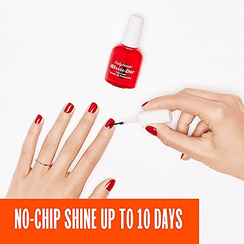 Insta Dri Top Coat - Clear Nail Polish, Quick Dry, 0.45 Fl Oz, Long Lasting