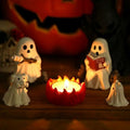 Glow in The Dark Ghost Storytelling Campfire Set - Halloween Decor with Ghost Pets