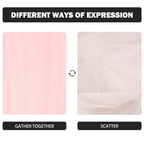 Blushing Pink Gauze Table Runner 28x120 Inch - Seasonal Home & Dining Decor