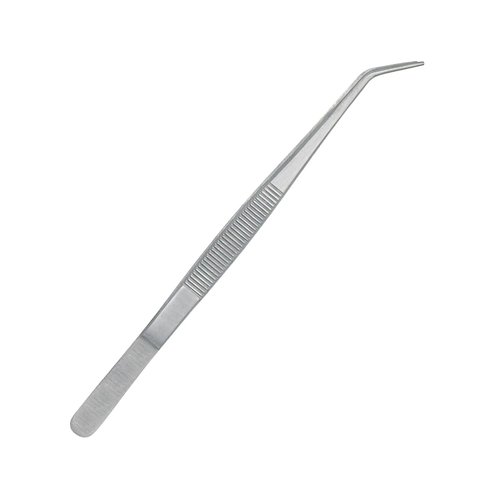 Stainless Steel Tweezers, with Curved Serrated Tip Multipurpose Tweezers Sewing Machine Tweezers Forceps for Craft Repairing (5)