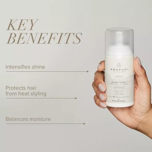 Paul Mitchell Awapuhi Wild Ginger Shine Spray - Conditions & Adds Luminosity for All Hair Types | 3.3 oz
