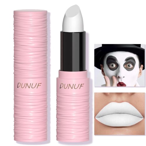 White Matte Lipstick & Face Body Paint Stick - Clown, Halloween, SFX - Variation 02 White