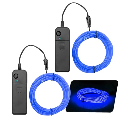 Electroluminescent Neon Strip Light Wire Kit 5M Blue for Cosplay Party Decoration