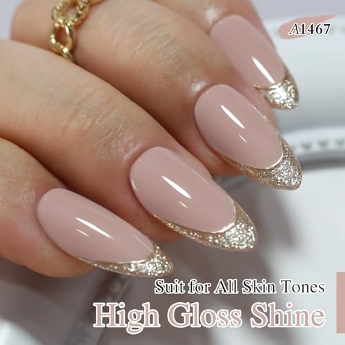 Double Rhythm Milky Khaki 15ML Gel Polish - Same Color, Soak Off Manicure
