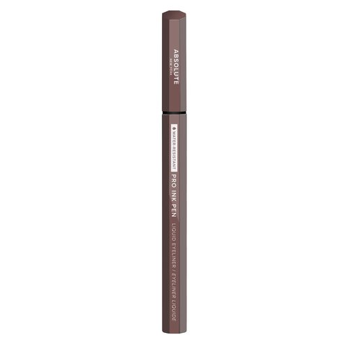 Absolute New York Pro Ink Eyeliner - Rich, Fluid, Smudge-Resistant Vegan Formula | Dark Brown