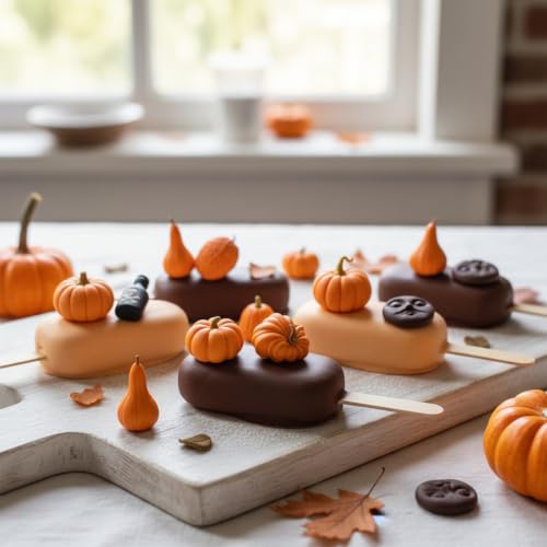 Pink Pumpkin Silicone Mold for Candy, Chocolate & Cake Decoration - XL432