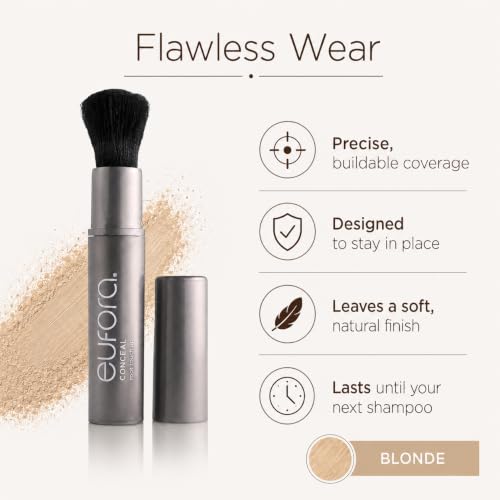 Eufora Conceal Root Touch Up Blonde - Hair Color Powder for Gray Coverage