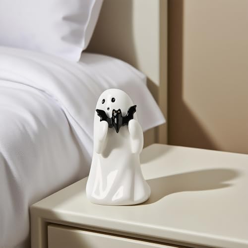 Halloween Ghost Statue - Bat Ghost Finger Sculpture Home Decor - Humorous Holiday Ornament