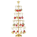 Gold Christmas Tree Ornament Stand 30-Inch Display Holder for Holiday & Decor