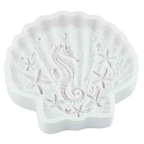 Mermaid in Shell Silicone Mold Ocean Theme Cake Decorating Mold - Style N