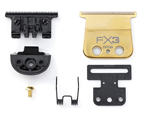 BaBylissPRO FX703G FX3 DLC/Titanium Ultra-Thin Zero Gap Thin Tooth Replacement Trimmer Blade