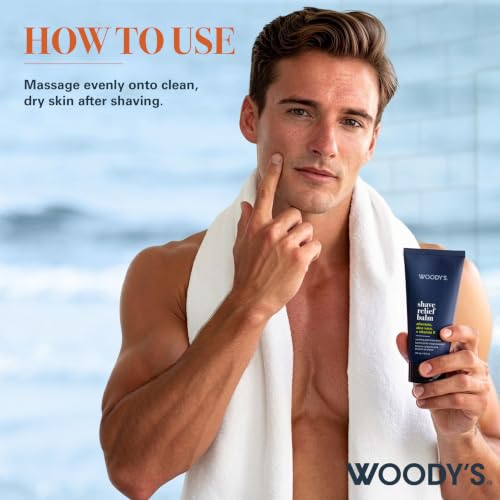 Men's Post-Shave Relief Balm for Sensitive Skin - Calming Razor Burn, 6 fl oz