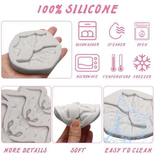 Halloween Bat Silicone Mold Set for Crafts and Decorations