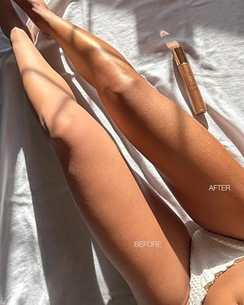 Hampton Sun Bronze-On Shimmer Body Luster | Instant Skin Perfecting Bronzing Gelée | Smooth, Radiant Finish | Deeply Hydrating and Firming | Blurs Over Skin Imperfections | Micro-Fine Golden Shimmer