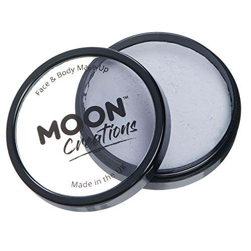 Pro Face & Body Paint Cake Pot Light Grey - Water Based Makeup for Adults Kids 1.26oz Light Grey