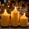 Outdoor & Indoor Flameless LED Candles with Remote Timer - 2 Pack