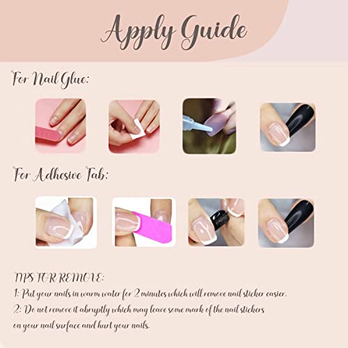 BABALAL Medium Almond Fake Nails - Tortoise Leopard Star Y2K French Tips - ANU00-08
