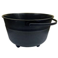 Large Halloween Black Cauldron Plastic Trick or Treat Bucket - 12.6 Inch