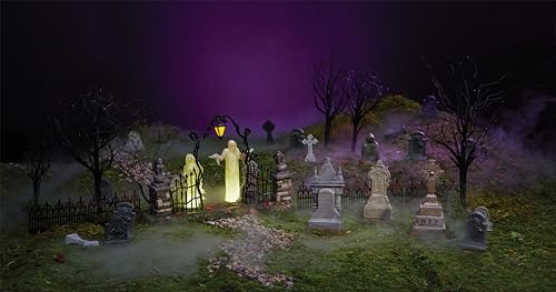 Halloween Village Spirit Gate Lit Figurine - 6.2 Inch Decorative Accessory