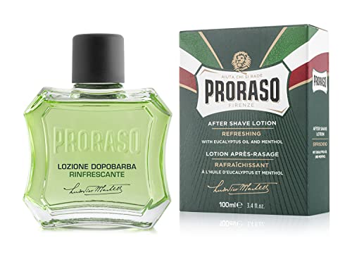Proraso Eucalyptus Menthol After Shave Lotion - Refreshing 3.4oz for Men