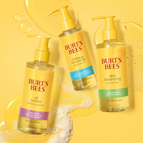 Burt's Bees Skin Balancing Gel Cleanser; Made for Normal to Combination Skin; Safe for Sensitive Skin; With Aloe, Glycerin and Cucumber Extract, 8 Fl. Ounces