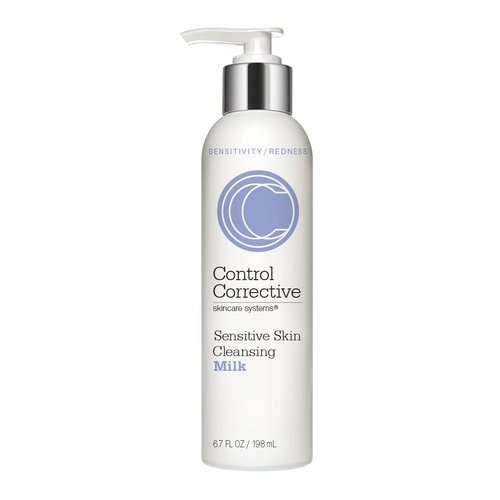 CONTROL CORRECTIVE Sensitive Skin Cleansing Milk - Creamy Calming Cleanser With Aloe Vera & Chamomile | 6.7 Oz