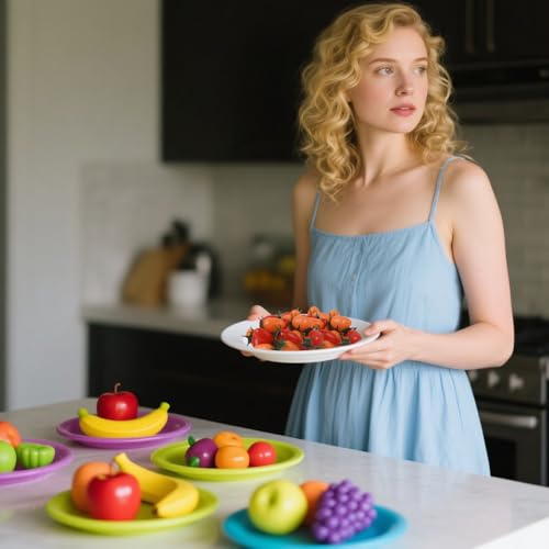 Fake Cherry Tomatoes Set - 20 Lifelike Red and Yellow Artificial Fruit Decor for Kitchen & Party