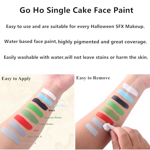 Light Blue Washable Face & Body Paint for Halloween & Cosplay - 25g