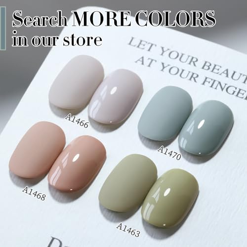 Double Rhythm Milky Gray 15ML Gel Polish - Same Color Soak Off Nail Art