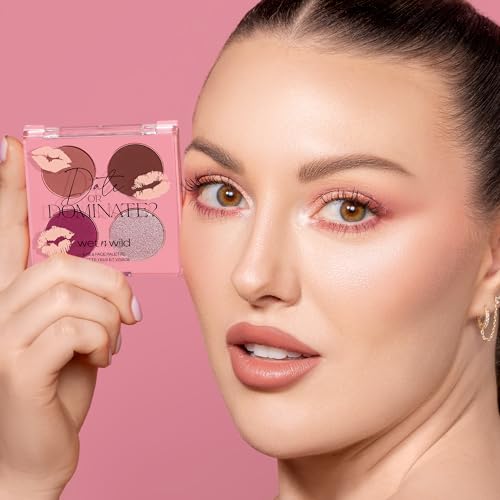 Eye & Face Makeup Palette - 4 Sultry Shades, Blends & Shimmers