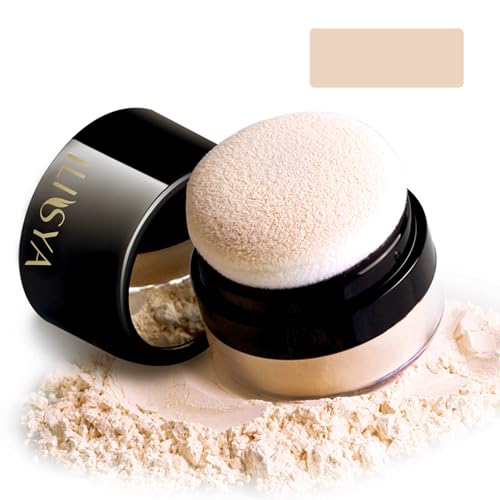 ROUSE Lightweight Setting Powder - Matte Finish, Waterproof, 0.28 Oz - Light Apricot/Translucent