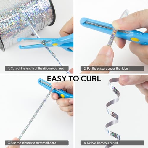 500 Yards Curling Ribbon for Gift Wrapping & Balloon String - Laser Silver