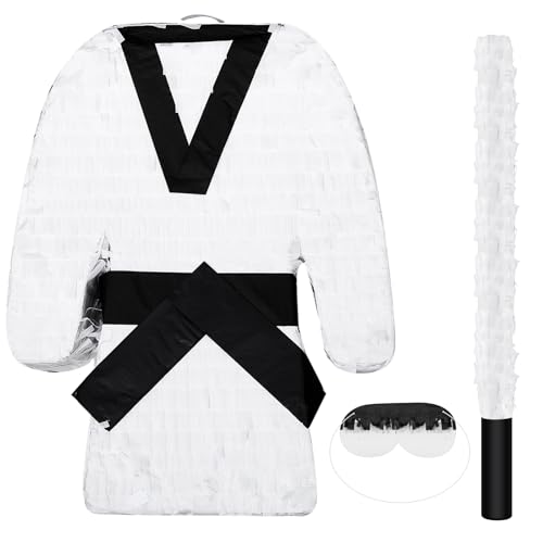 Martial Arts Piñata with Rod and Blindfold - Kids Party Toy