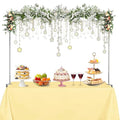 Adjustable Over The Table Rod Stand with Clamps - Silver Gray, 49-102 Inches, Wedding & Party Decoration