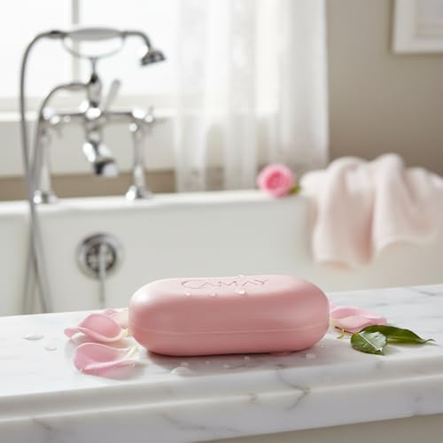 Camay Classic Bar Soap, Rose Essence, 8-Pack of 4.41 Oz Each Soap, 8 Bar Soaps.