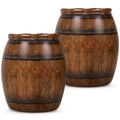Western Cowboy Inflatable Barrel Decorations - 2 Pack, Rustic Wild West Party Props